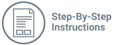 Icon link to Step by step instructions